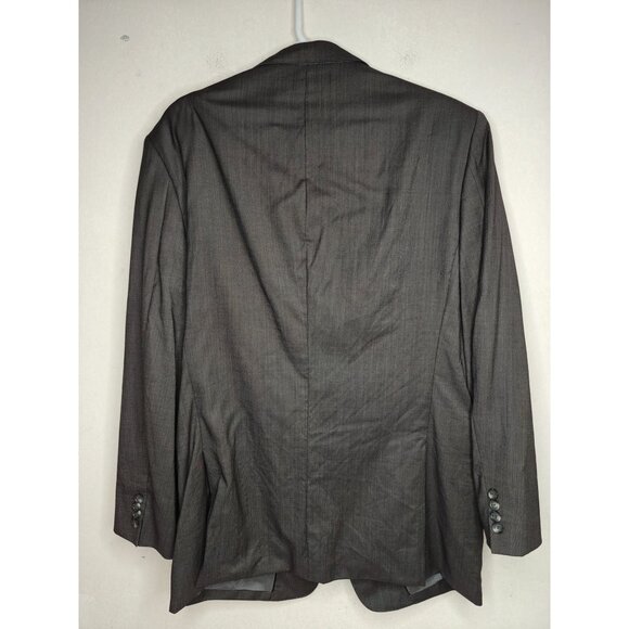 John W. Nordstrom 100% Travel Wool Men's Blazer Sports Coat 44L 2-Button Gray - Picture 5 of 12